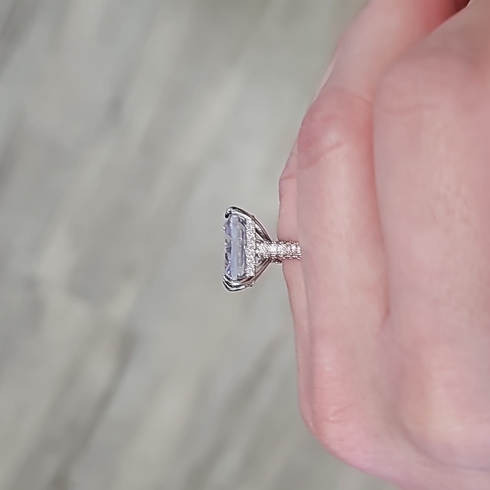 NEW ENGAGEMENT DIAMOND S925 STERLING SILVER RING - Picture 2 of 9